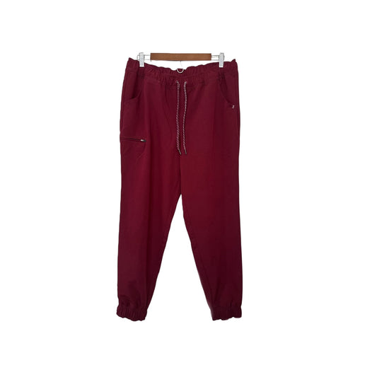 Jaanuu Maroon Scrub Pants – L