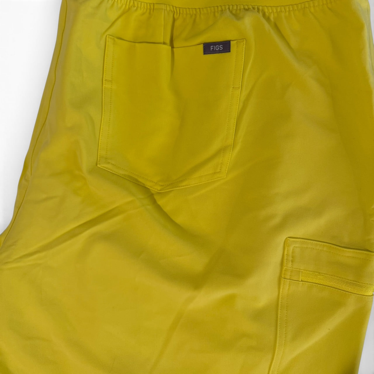 Yellow Zamora Fig Scrub Pants