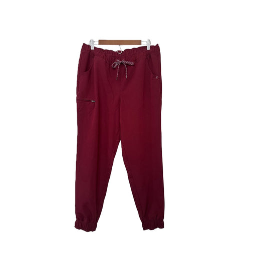Jaanuu Maroon Scrub Pants – L
